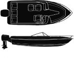 Seachoice Semi-Custom V-Hull Runabout O/B Cover